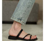 Slingback-Plateau-Sandalen